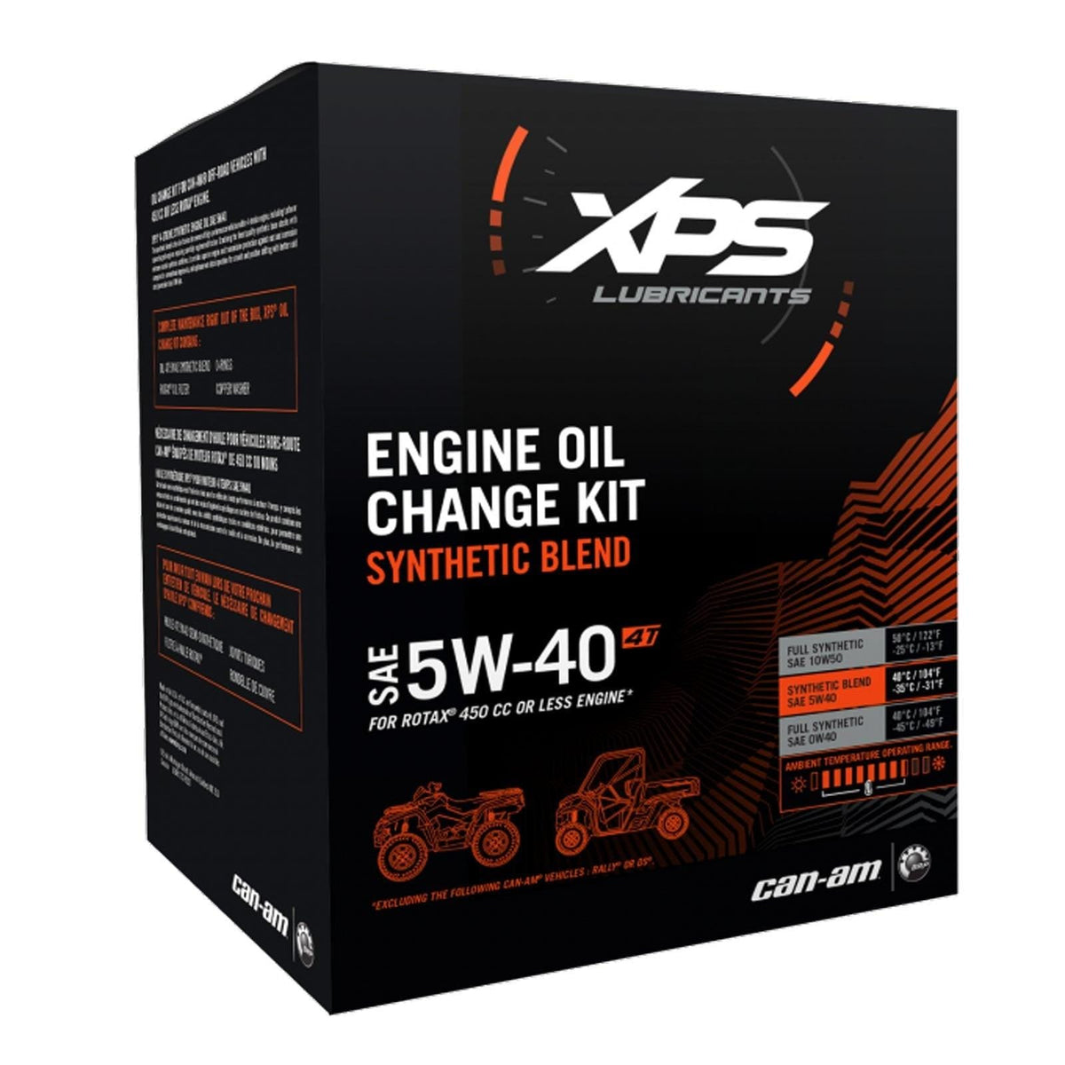 4T 5W-40 Synthetic Blend Oil Change Kit for Rotax 450 cc or less engine - Factory Recreation