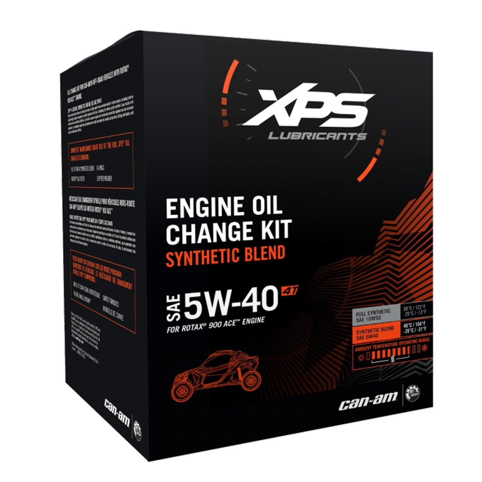 4T 5W-40 Synthetic Blend Oil Change Kit for Rotax 900 ACE engine - Factory Recreation