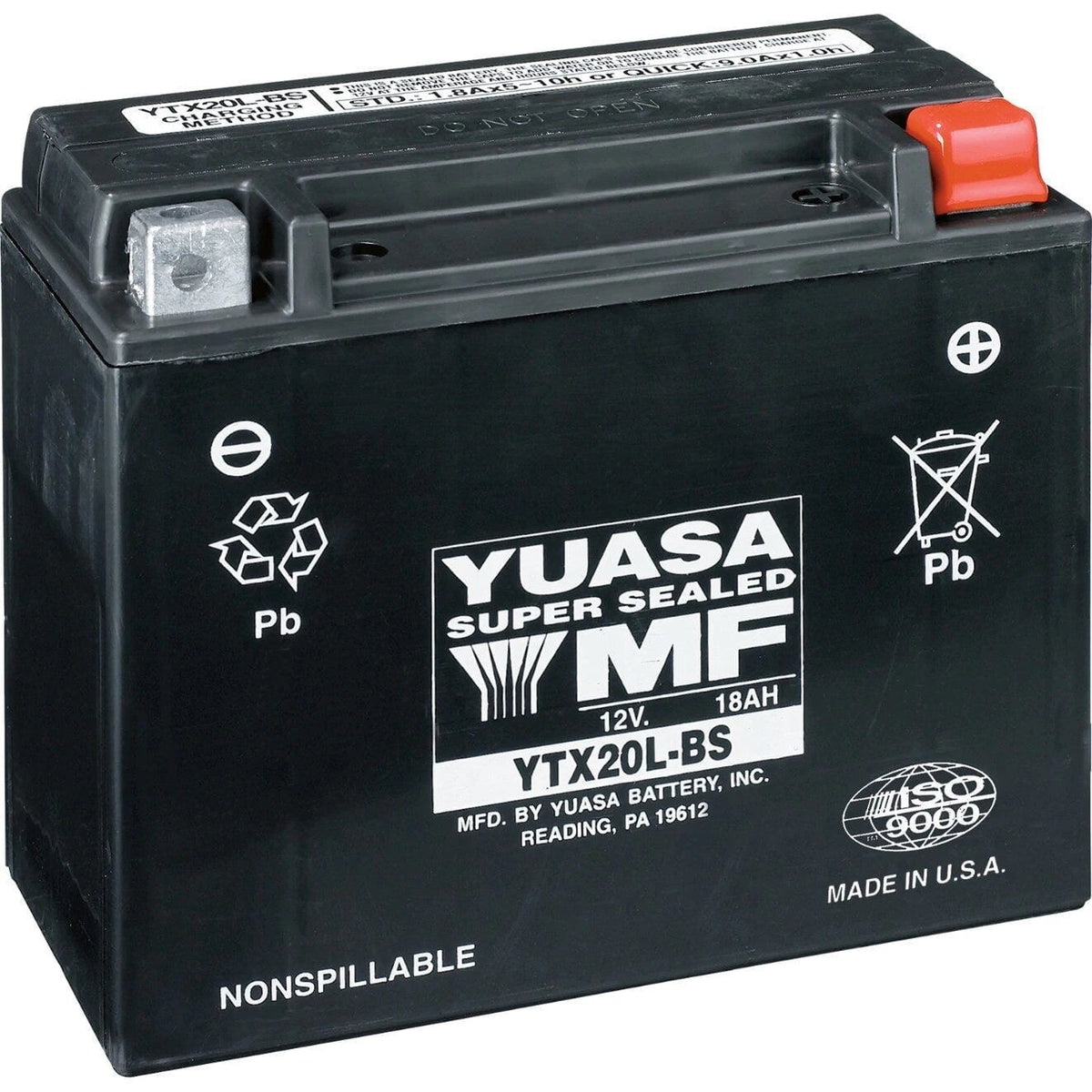 Yuasa† Battery - 18 Amps. Wet (YTX20L-BS) - Propowersports.ca